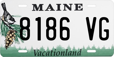 ME license plate 8186VG