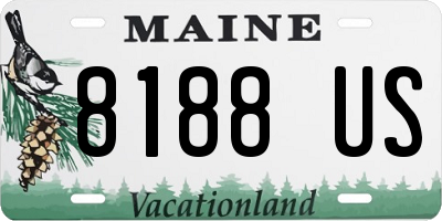 ME license plate 8188US