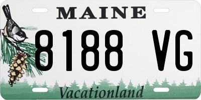 ME license plate 8188VG