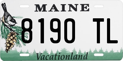 ME license plate 8190TL