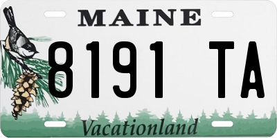 ME license plate 8191TA
