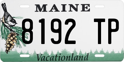 ME license plate 8192TP
