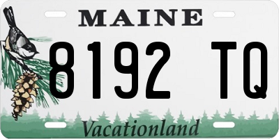 ME license plate 8192TQ