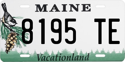 ME license plate 8195TE