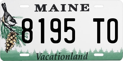 ME license plate 8195TO