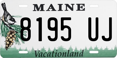 ME license plate 8195UJ