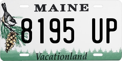 ME license plate 8195UP
