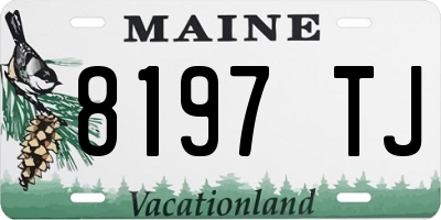 ME license plate 8197TJ