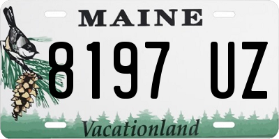 ME license plate 8197UZ