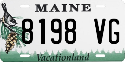 ME license plate 8198VG