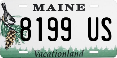 ME license plate 8199US