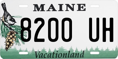ME license plate 8200UH