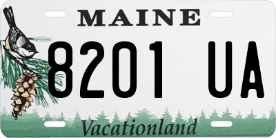 ME license plate 8201UA