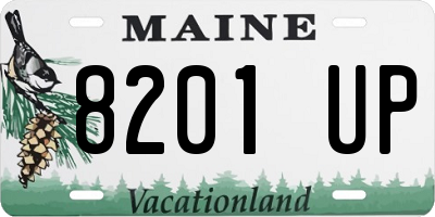 ME license plate 8201UP