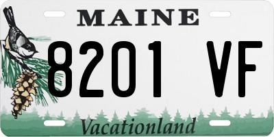 ME license plate 8201VF