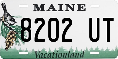 ME license plate 8202UT