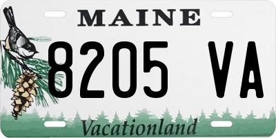 ME license plate 8205VA