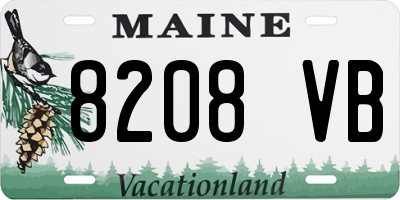 ME license plate 8208VB