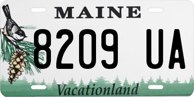 ME license plate 8209UA