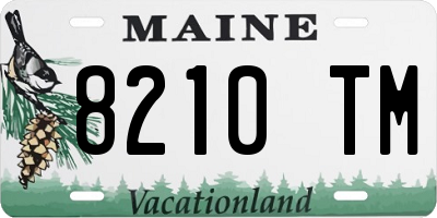 ME license plate 8210TM