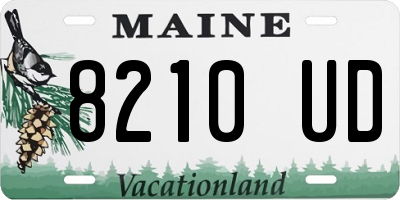 ME license plate 8210UD