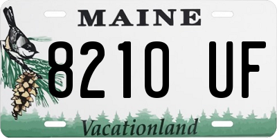 ME license plate 8210UF
