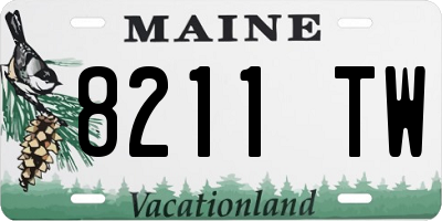 ME license plate 8211TW