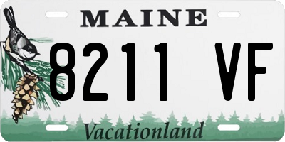 ME license plate 8211VF