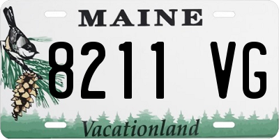 ME license plate 8211VG