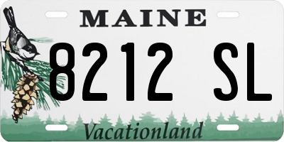 ME license plate 8212SL