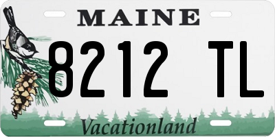 ME license plate 8212TL