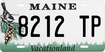 ME license plate 8212TP