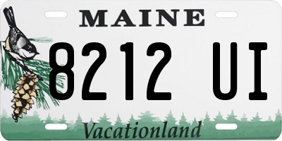 ME license plate 8212UI