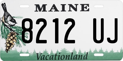 ME license plate 8212UJ