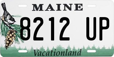 ME license plate 8212UP