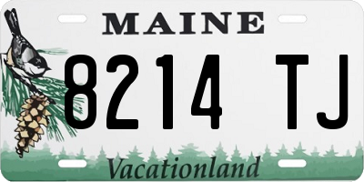 ME license plate 8214TJ