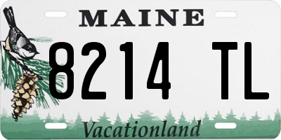 ME license plate 8214TL