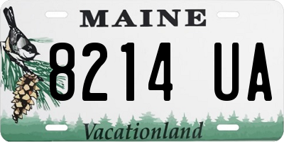 ME license plate 8214UA