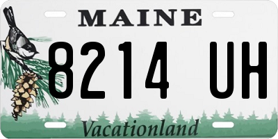 ME license plate 8214UH
