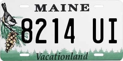 ME license plate 8214UI