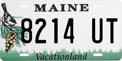ME license plate 8214UT