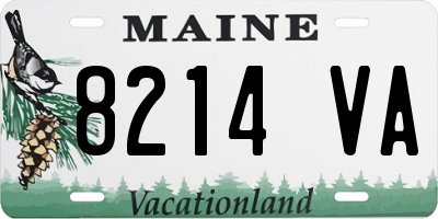 ME license plate 8214VA