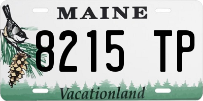ME license plate 8215TP