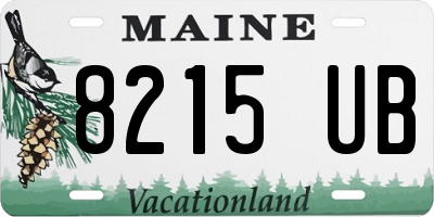 ME license plate 8215UB