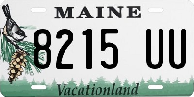 ME license plate 8215UU