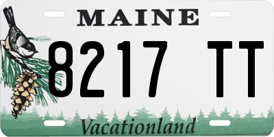 ME license plate 8217TT