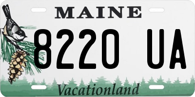 ME license plate 8220UA