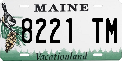 ME license plate 8221TM