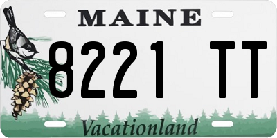 ME license plate 8221TT