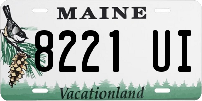 ME license plate 8221UI